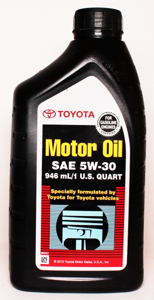 TOYOTA 5W-30 полусинтетика арт. 002791QT5W30